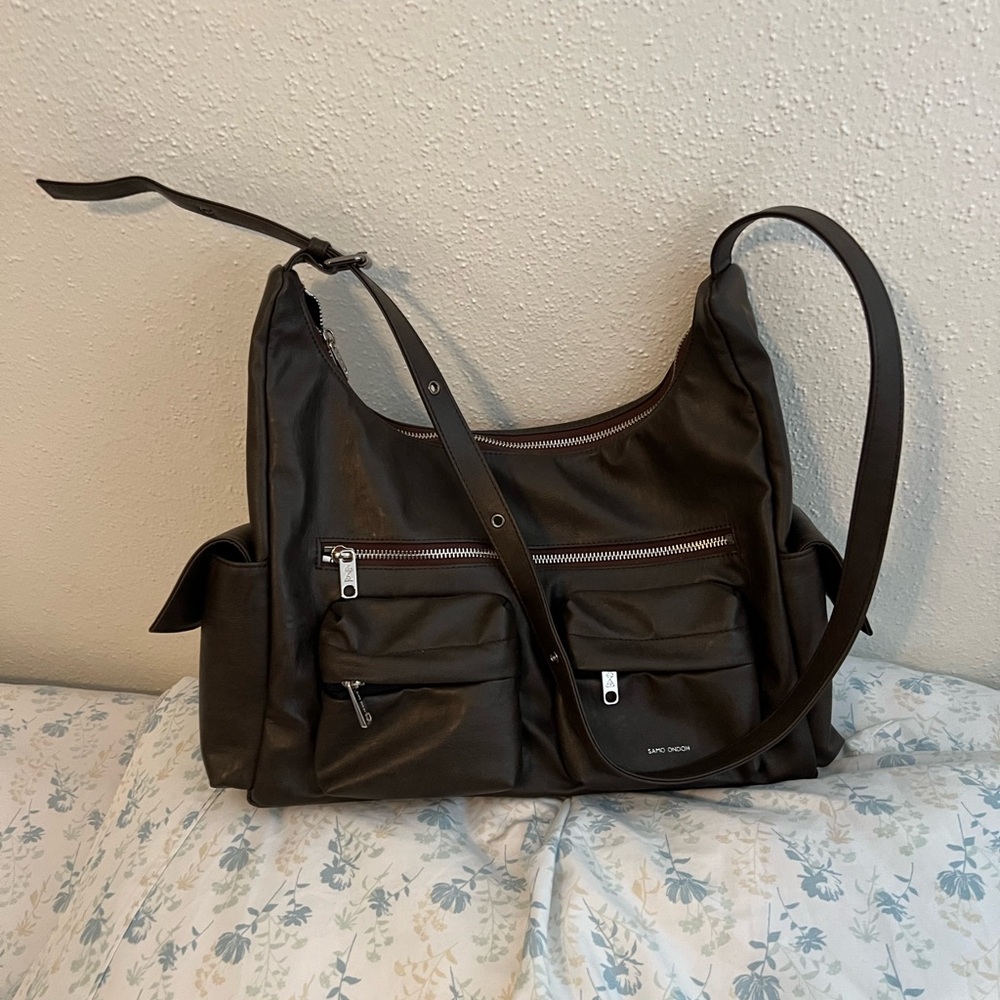 Samo Ondoh Brushed Chocolate Pocket Mug Bag Size L